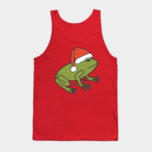 Frog goes Dotty with Dots for Christmas Tank Top